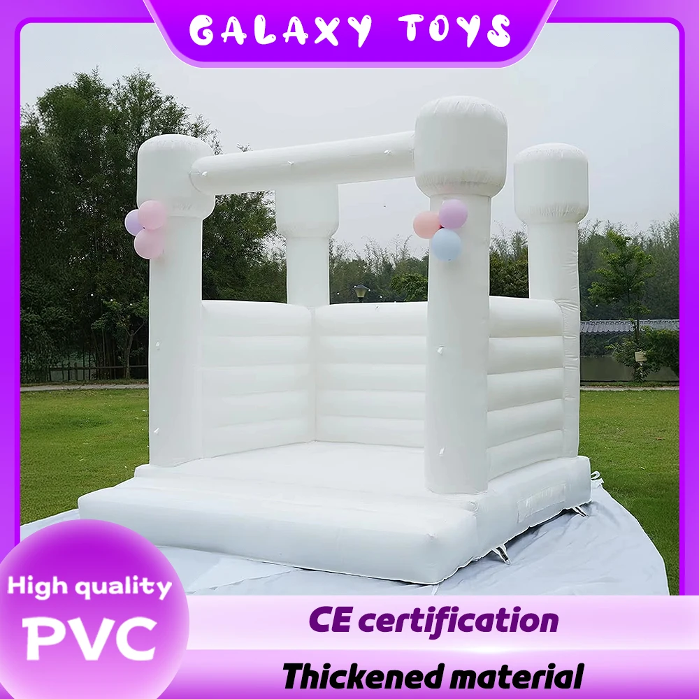 Inflatable Slide Trampoline with Blower for Kids Birthday Wedding Party High Quality Indoor and Outdoor Square Inflatable Castle
