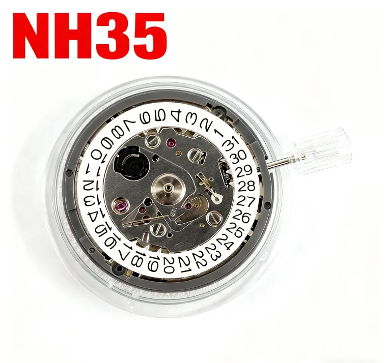 Japan Genuine NH35 Automatic Mechanical Movement High Accuracy 24 Jewels Mod Watch Replacement NH35A Date at 3:00