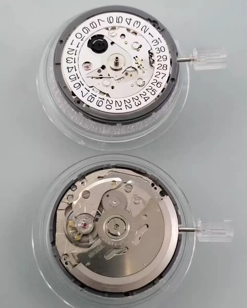 Japan Genuine NH35 Automatic Mechanical Movement High Accuracy 24 Jewels Mod Watch Replacement NH35A Date at 3:00