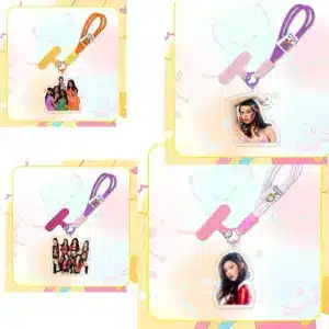 KATSEYE Acrylic Phone Lanyard Keychain Daniela Lara Megan Sophia Yoonchae Customizable Idol Charm Strap for Phone Case Fans Gift