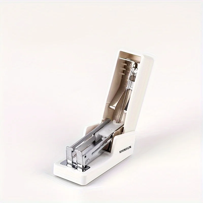 KHINSUN Mini Stapler Set Portable Color Paper Binding Machine Use 24/6 26/6 Staples Fashion Stationery Office Supplies