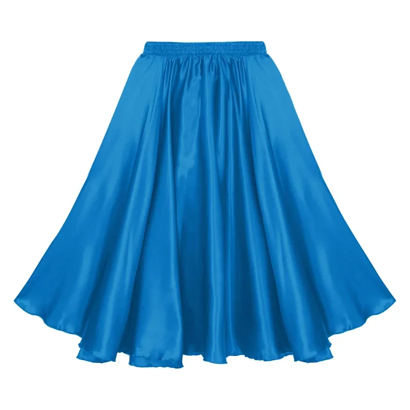 Kids Girls Spanish Flamenco Skirt Bullfight Dance Dress Gypsy Long Skirts Dancer Performance Costume Latin Tango Belly Dancewear