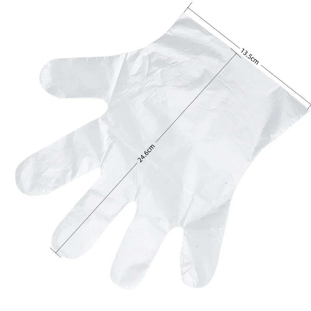 Kitchen Glove Disposable Gloves Food Grade Plastic Transparent Gloves for Restaurant Fried Chicken Pizza Gloves Kitchen Tablewar