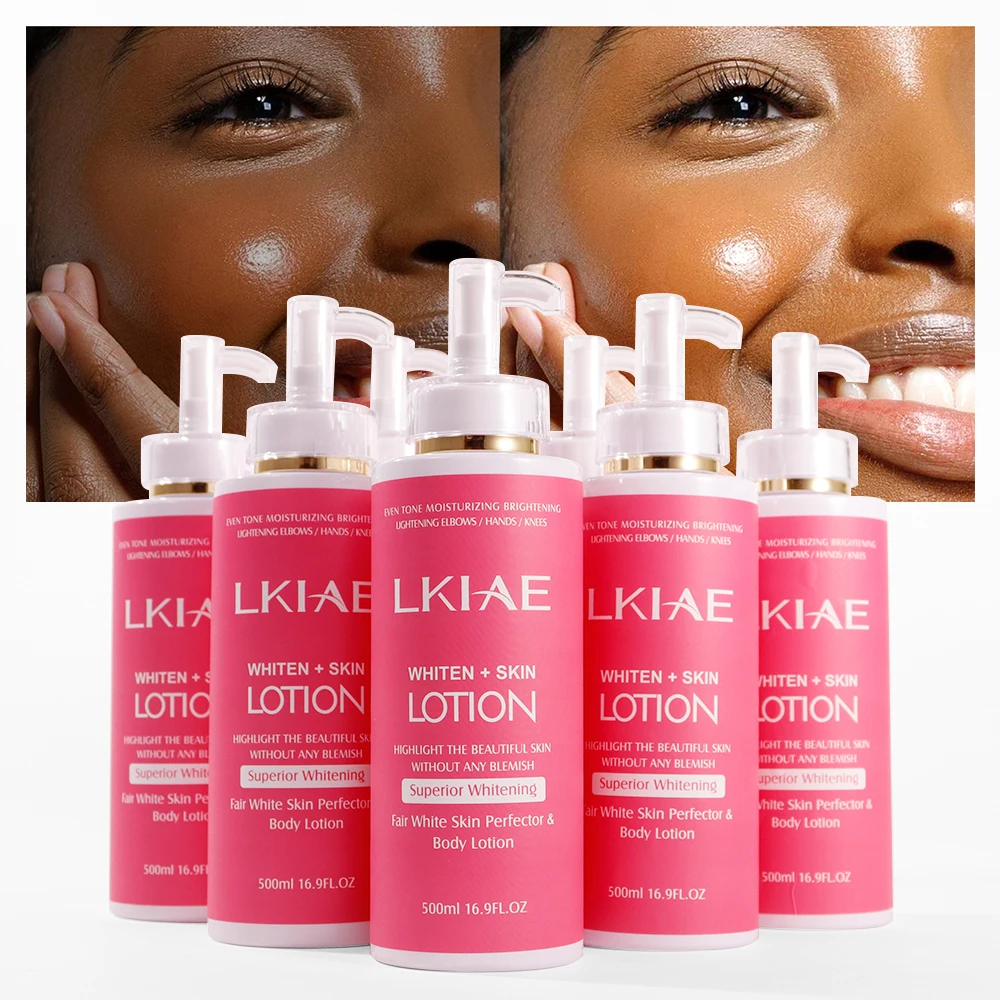 LKIAE Fair White Body Lotion for Bright & Healthy Skin, Moisturizing, Reduce Spots, Enhance Radiance, Evens Skin Tone, 500ml