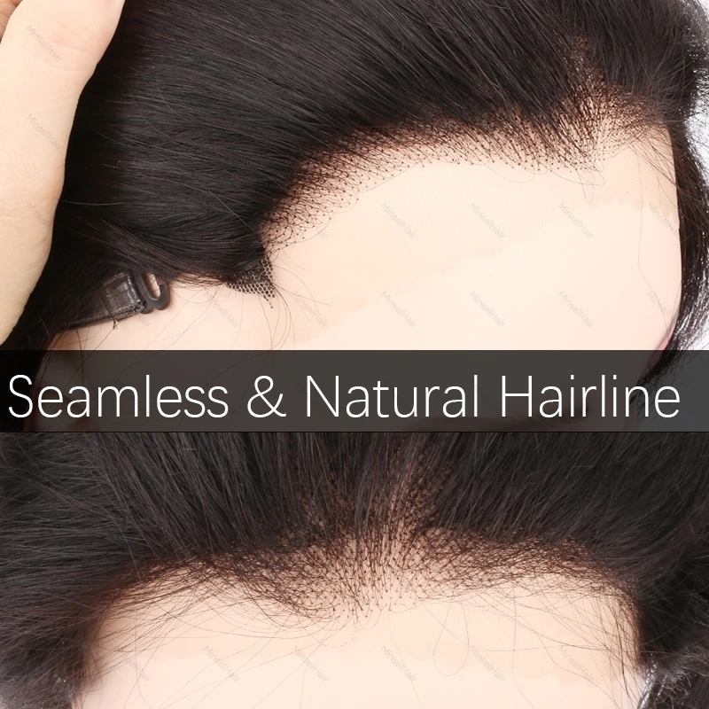 Lace Front Topper Real Human Hair Toppers For High Foreheads Adjustable Strap HD Lace Topper No-glue Needed Clip In Hairpieces