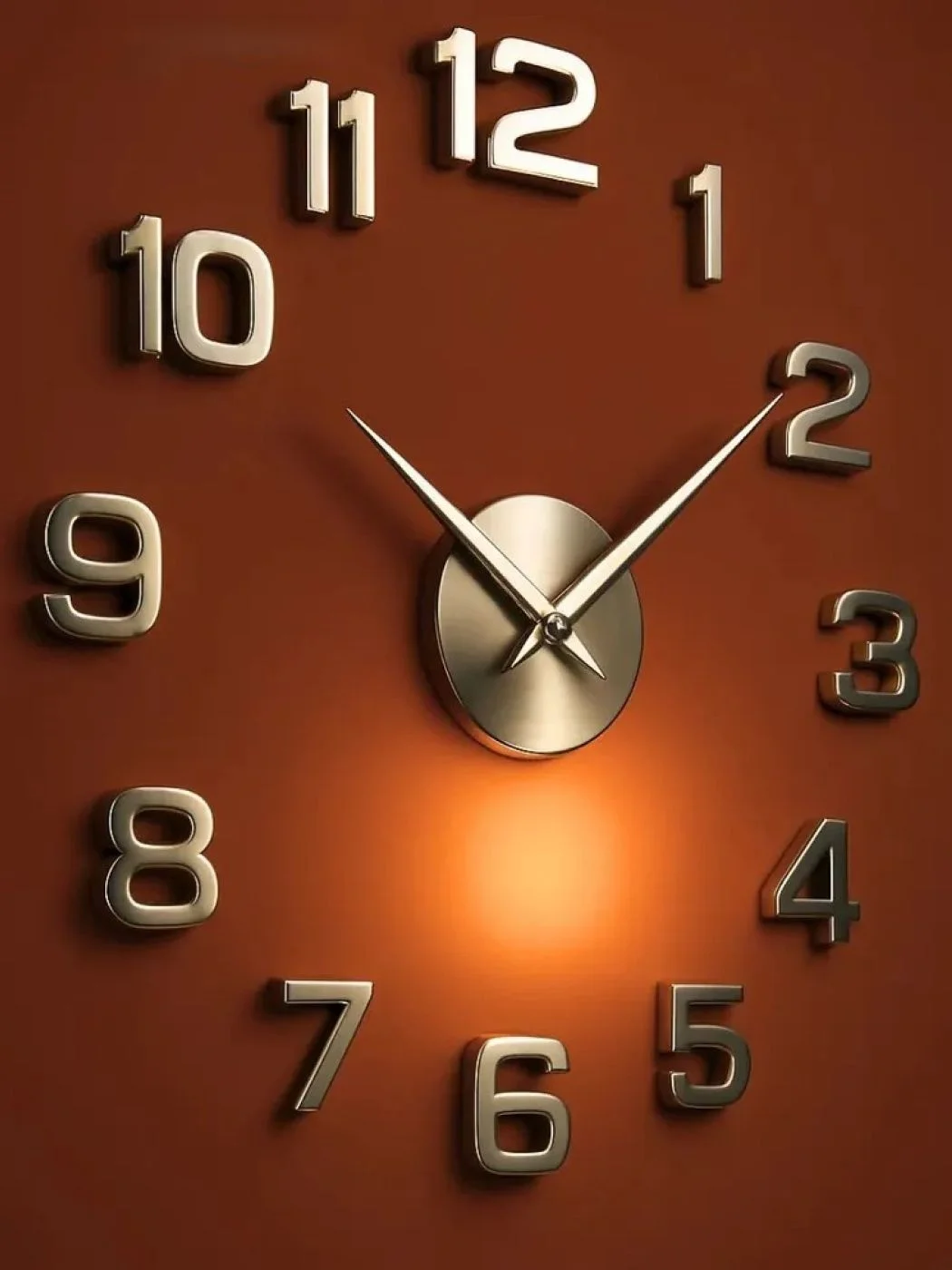 Large 3D Wall Clock Luminous Classic Wall Clocks DIY Digital Clock Wall Watches Stickers Silent Clock for Home Living Room Table