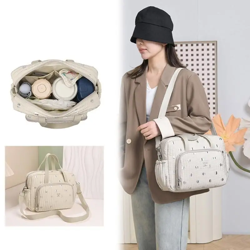 Large Capacity Maternity Bag Korean Handbag Strollers Bag Organiser for Working Moms and Fashion Forward Parents