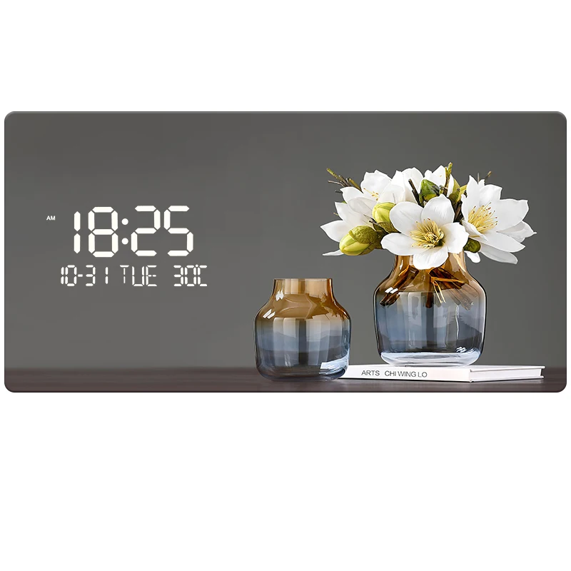 Large Size Abstract Geometric Artwork Digital Disply Wall Clock, Luxurious Quartz Clock Home Decor,living Room,bed Room Décor