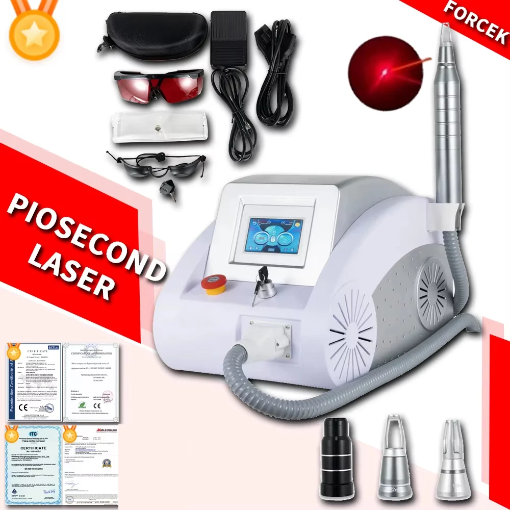 Latest2000W Q Switched Nd Yag Laser 1320 1064 532nm Laser Tattoo Removal For Peeling Carbon And permanent eyebrow makeup machine