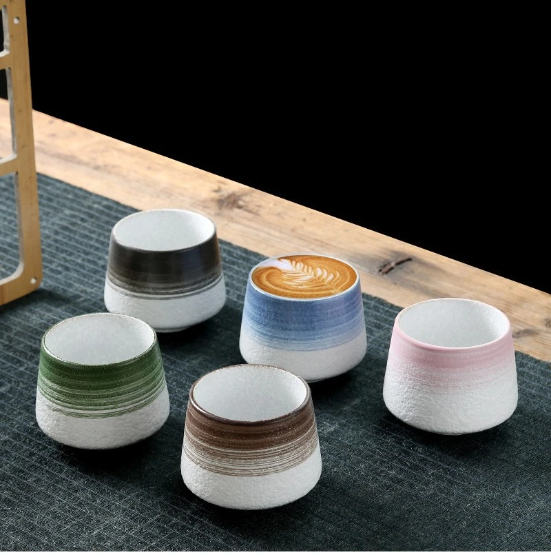 Laysda Vintage Coffee Mug 200ml ceramics Tea cup Japanese-style cafes Drinkware Stoneware Espresso for Restaurants Hotels