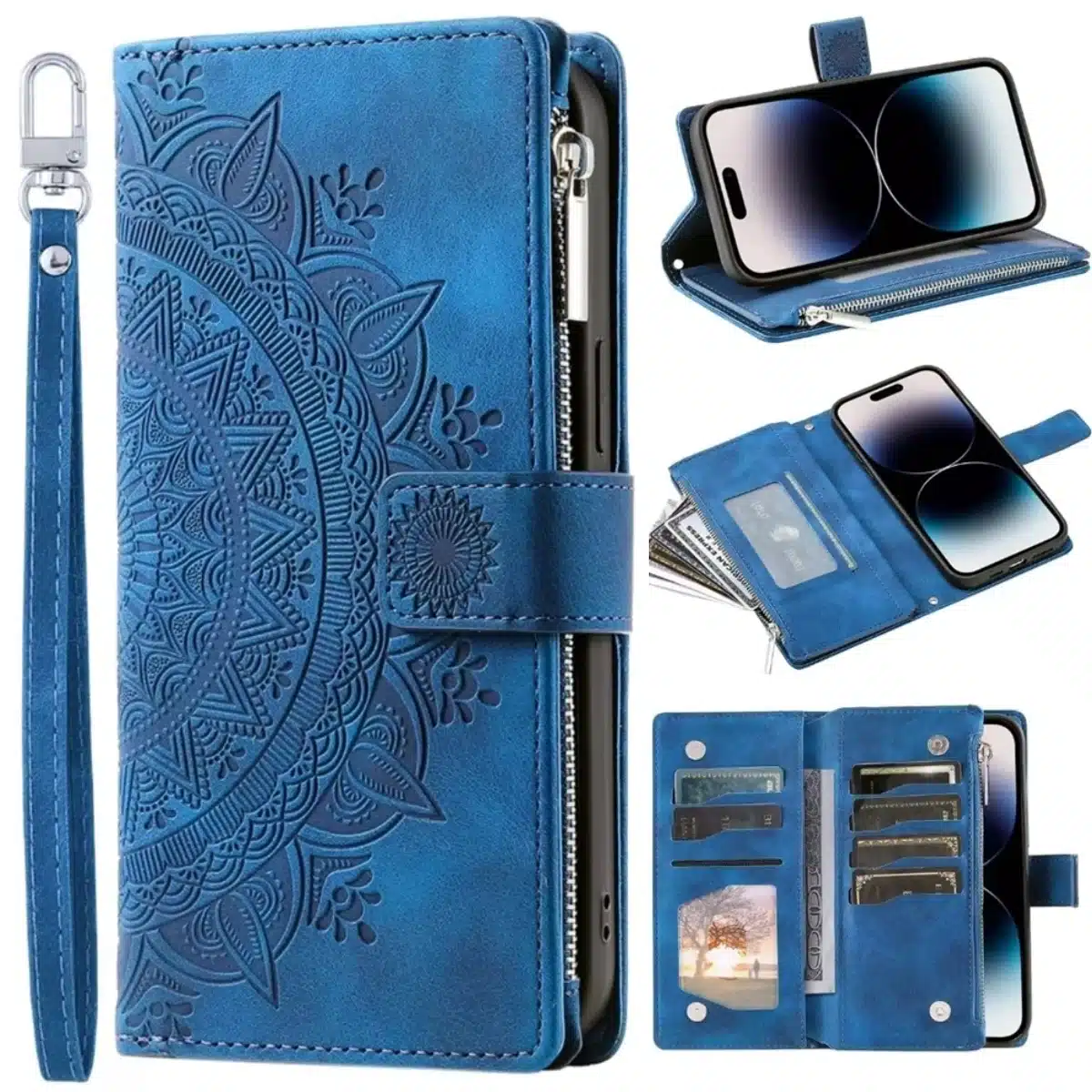 Leather Flip Case For Samsung Galaxy S26 S25 S23 S24 Ultra S22 S21 Plus S20 FE + Note 20 10 9 Card Wallet Embossing Phone Bag