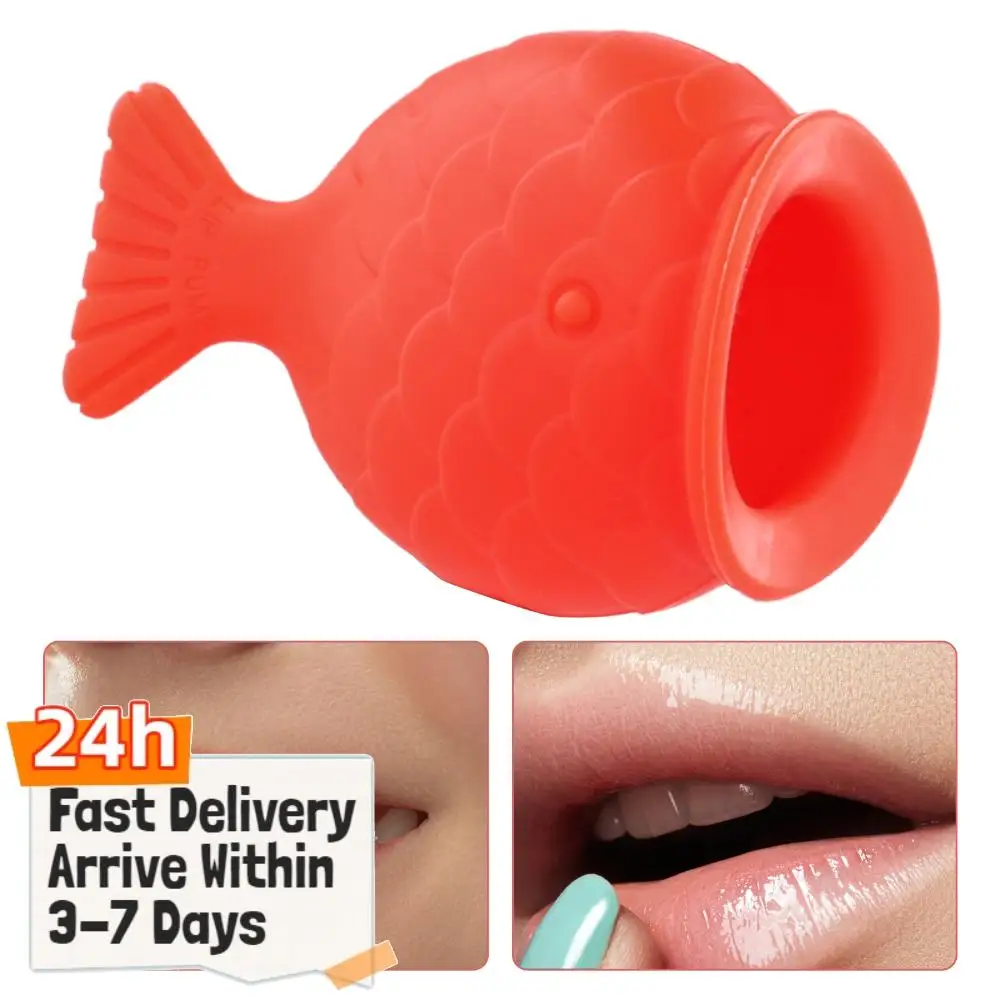 Lip Plumper Fish Shape Lip Enhancer Lip Plumping Big Sexy Mouth Soft Silicone Pout Lips Enhancer Lips Fish Shape Pout Mouth Tool
