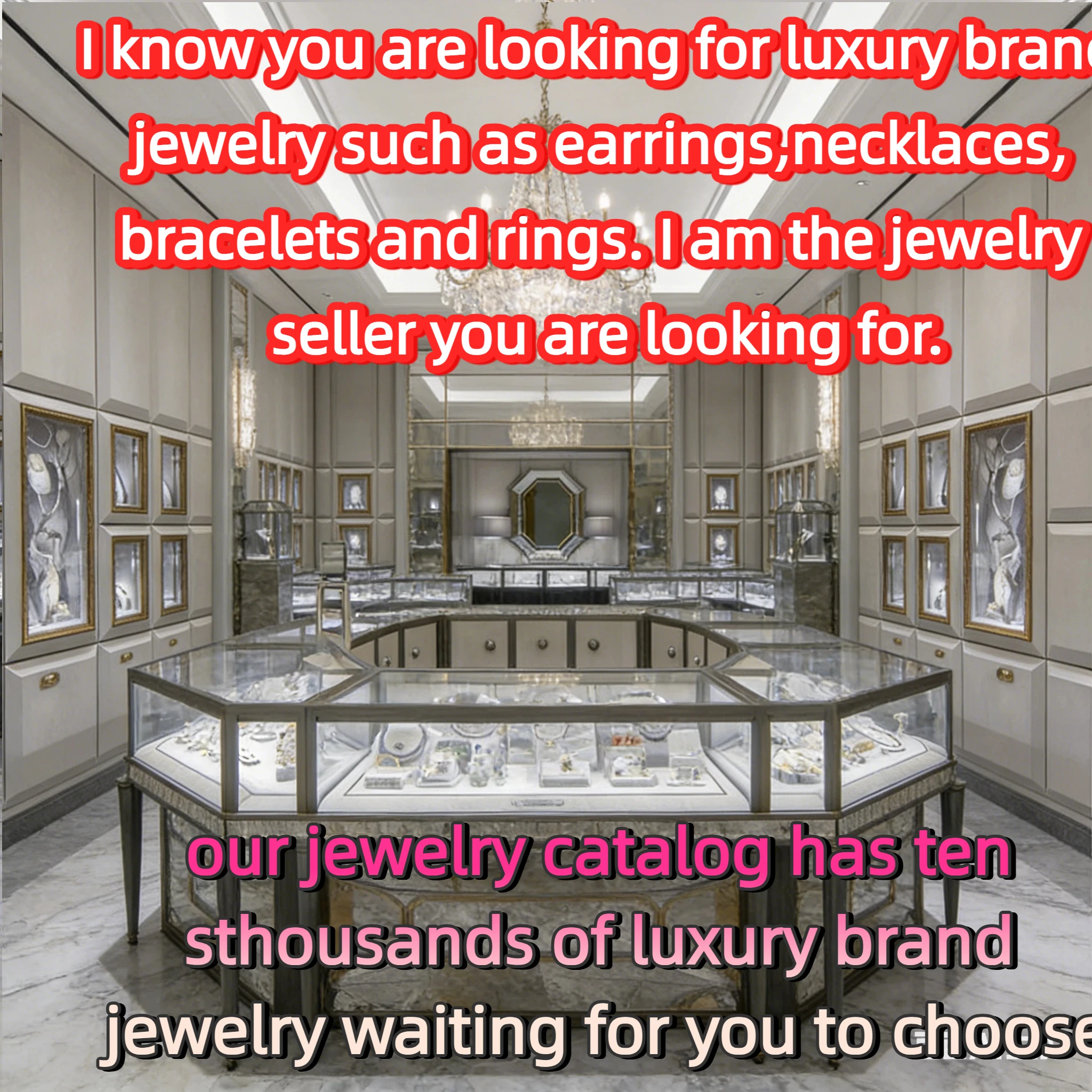 Luxury brand jewelry - necklaces for women, rings for men, fashionable earrings, and bracelets for men.