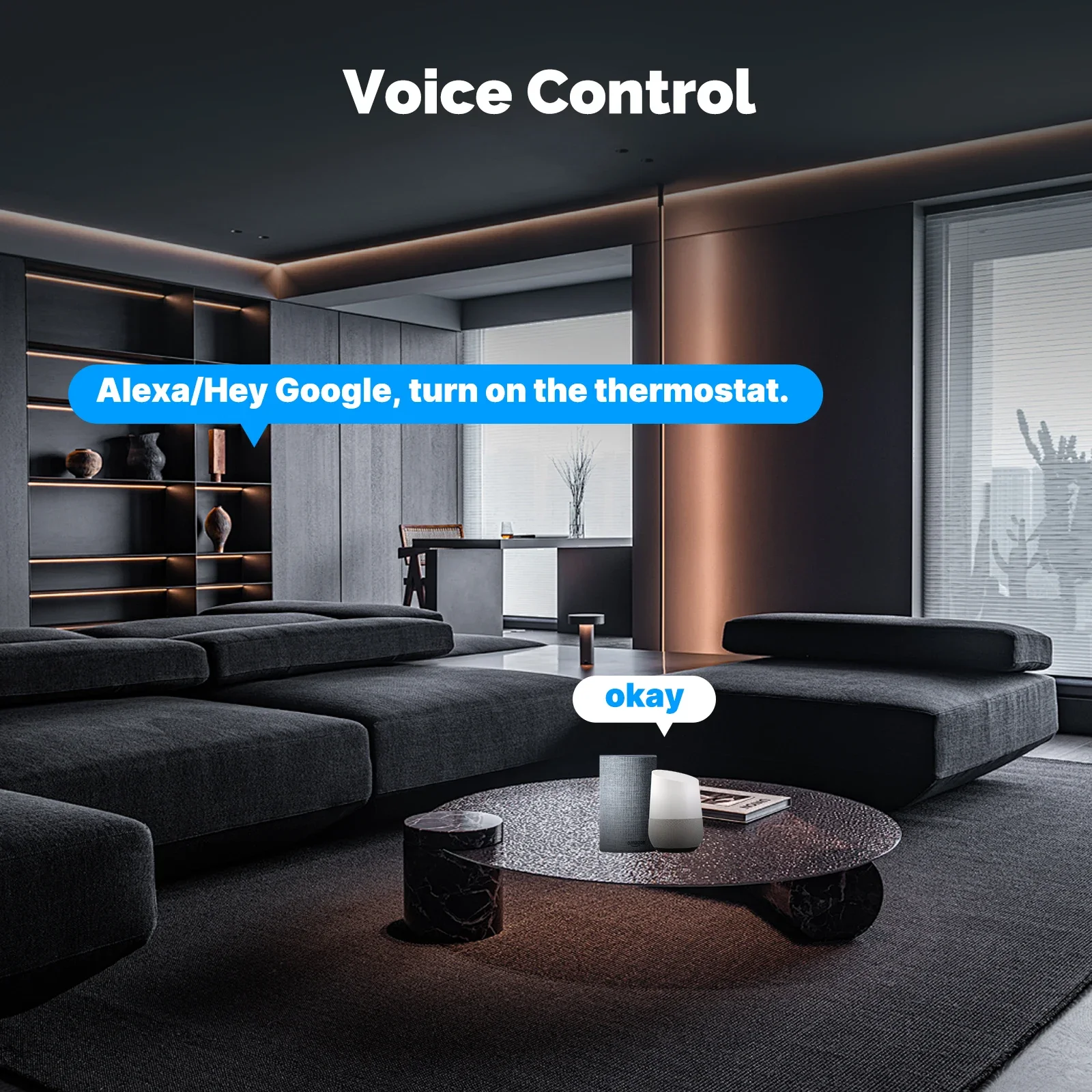 MOES Tuya ZigBee Smart Knob Thermostat Star Ring Series Temperature Controller Water Boiler Electric Heating With Alexa Google