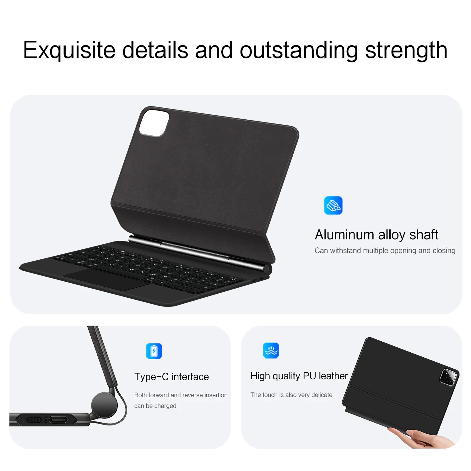 Magic Keyboard Folio For Xiaomi Pad 7 2024 Mi Pad 7 Pro 11.2" Tablet Smart Case for Xiaomi Pad 8 Spanish German keyboard cover