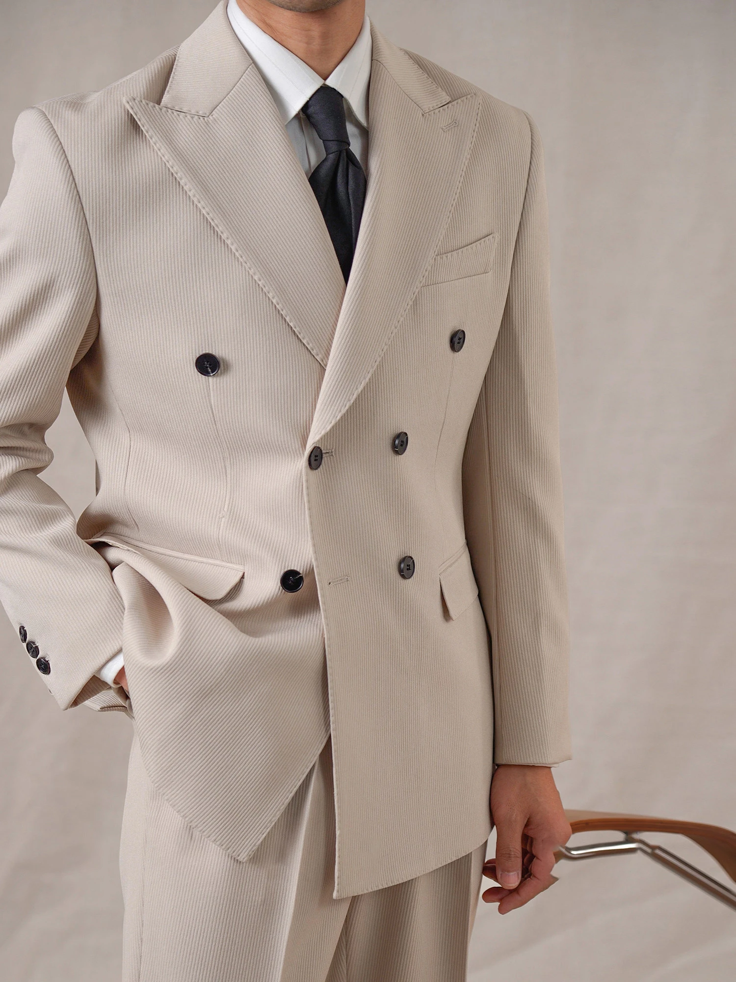 Men Suit Business Tuxedos Double Breasted Suit Set Men Banquet Mariage Trajes De Hombre Wedding Groom Suit Men Heren Kostuums