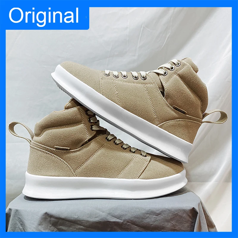 Mens Board Shoes Comfortable Fashion Breathable Lace Up Youth Sports Shoes Daily Street Walking Casual Sneakers for Men