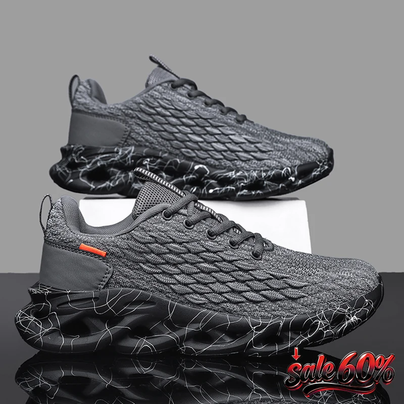 Men's Breathable Running Shoes, Lightweight Non-Slip Athletic Sneakers for Gym, Walking, Jogging,Sports Trainers for All Seasons