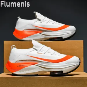 Men's running shoes, breathable, racing, cushioning, outdoor running shoes, casual, non slip, mesh off-road shoes