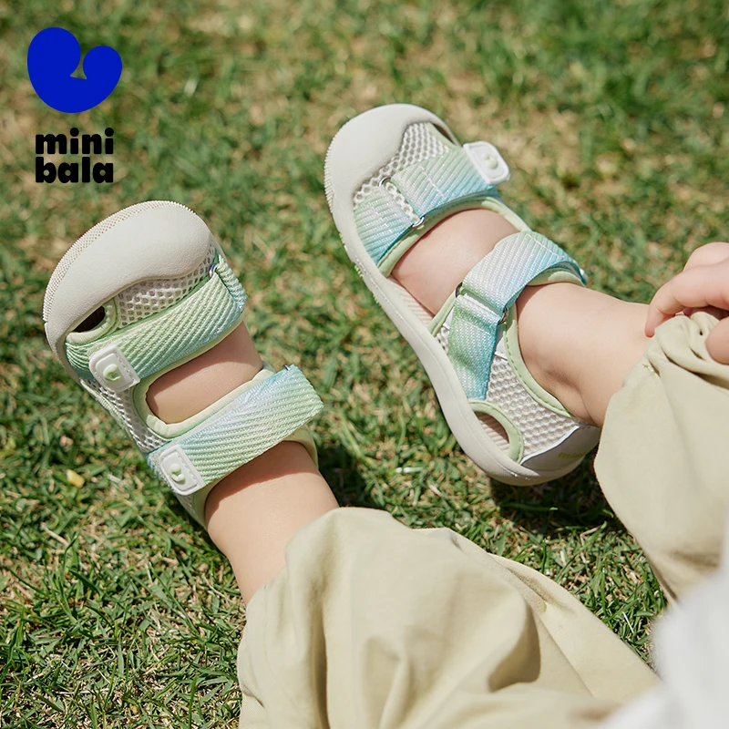 Mini Bala Sports Sandals Unisex Kids River Trekking Shoes Summer Children's Quick-dry Mesh 2025 New Version Fashionable