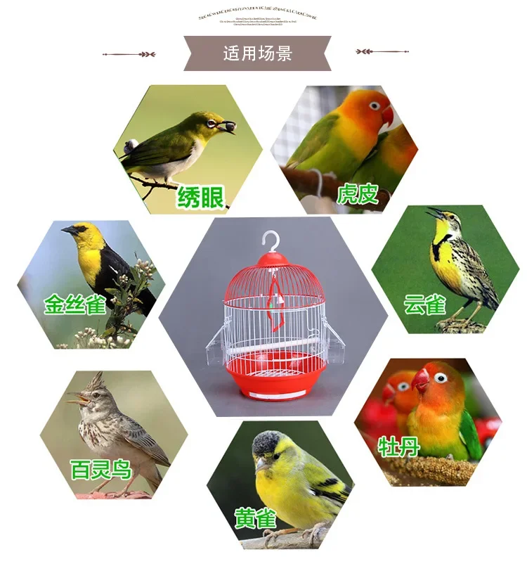 Mini Spherical Shape Birdcage Standing Ornamental BirdCage Easy To Clean Breeding Bird Flight Home Crate Bird Cage Accessories