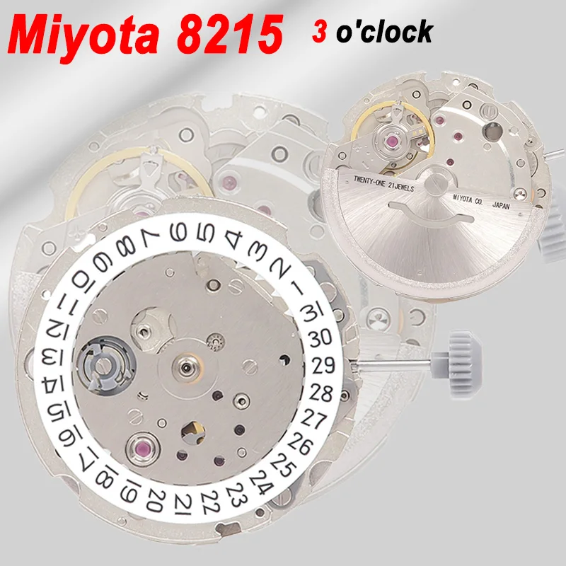 Miyota 8215 Movement - Automatic/Manual Winding Calendar Watch Repair Accessory.3/6-Hands Date Watch Replacement Part