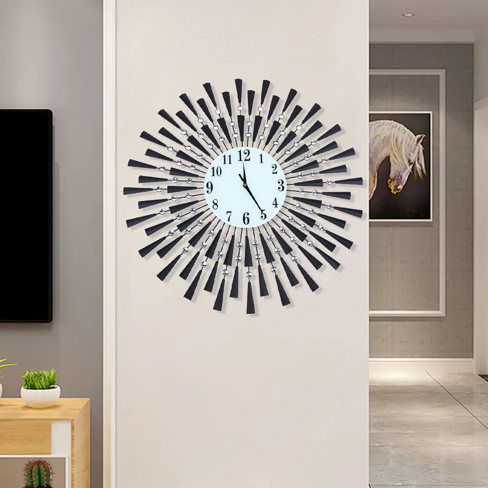 Modern 3D Large Wall Clock Art for Home Living Room Office Decor with Arab Numerals