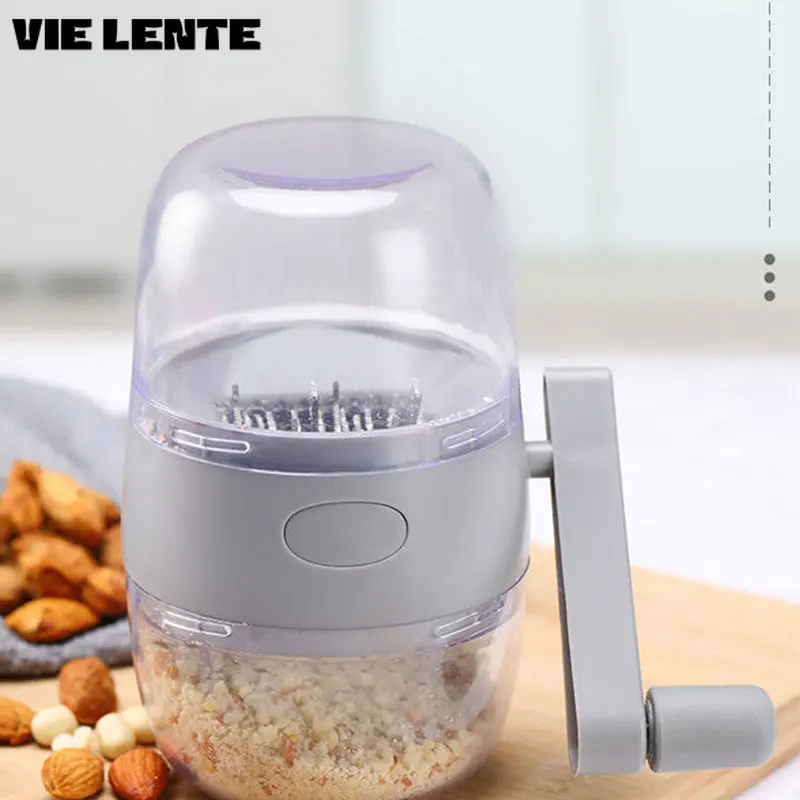 Multifunctional Manual Food Grinder Crusher,for Great Nut Garlic Spice Herb Nuts Walnut Groundnut Grinder Kitchen Tools
