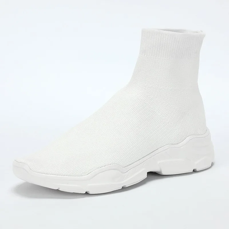 NEW 2026 Thick Bottom Fly Knit Casual Sports Shoes Unisex Socks Shoes Breathable Comfortable Slip-On Trendy Shoes