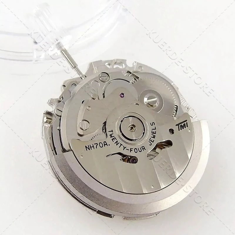 NEW Japan Genuine NH70 NH70A Mechanical Movement 24 Jewels Skeleton Mechanism Modification Automatic Watch Replace Movement