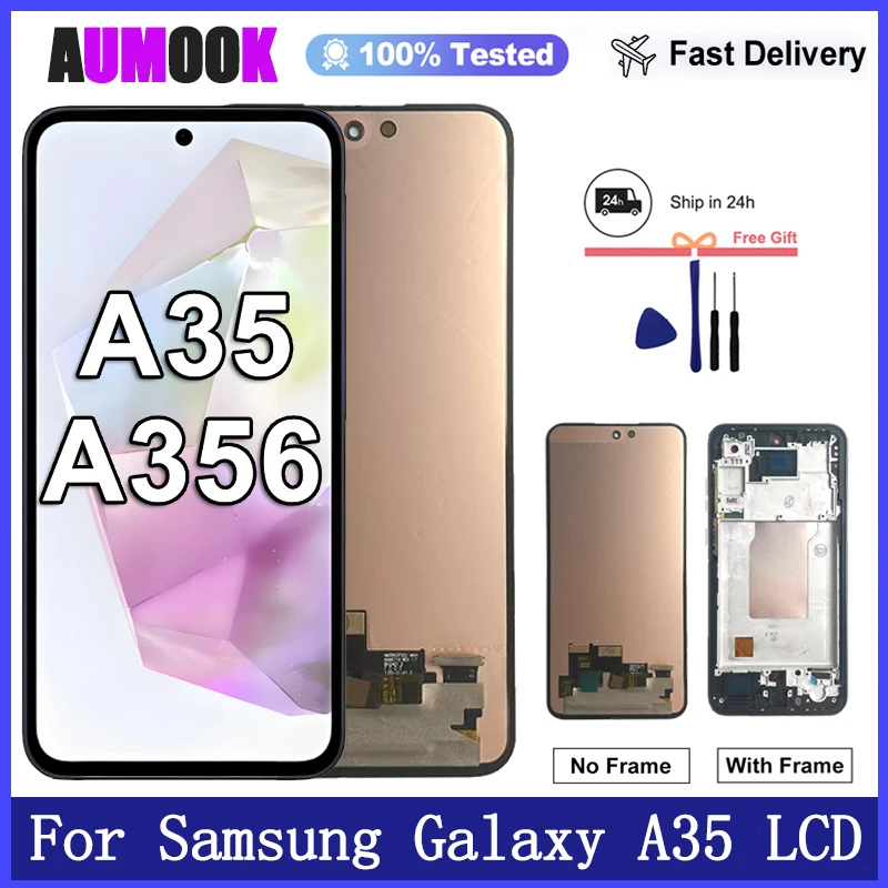 New 6.6"Display For Samsung Galaxy A35 5G LCD Display Touch Screen Digitizer Assembly for Samsung A35 5G LCD Display Replacement