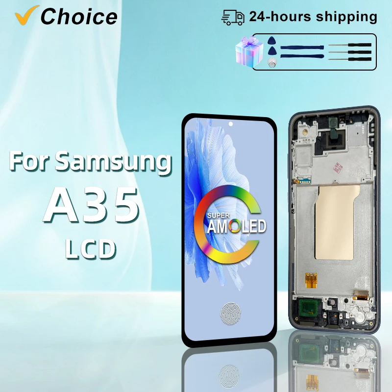 New 6.6"Display For Samsung Galaxy A35 5G LCD Display Touch Screen Digitizer Assembly for Samsung A35 5G LCD Display Replacement