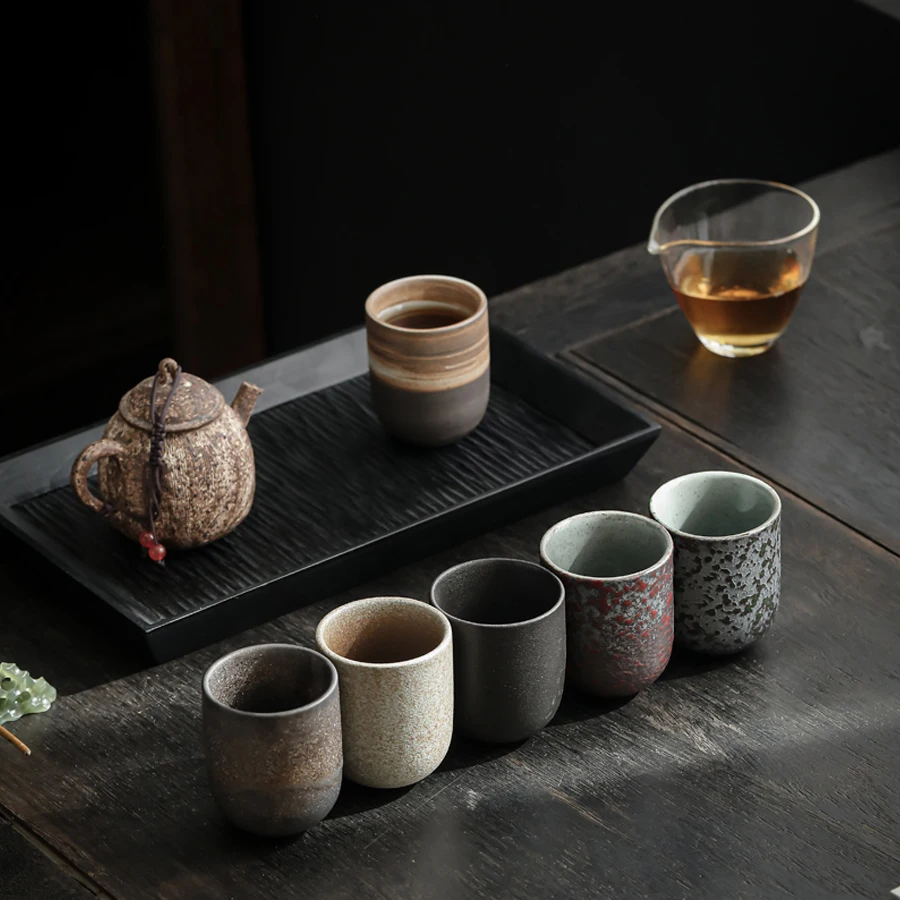 New Vintage Ceramics Cups Japanese Stoneware Porcelain 130ml Tea Mug Healthy Lifestyle Kung Fu Tea Sake Coffee Cups Drinkware