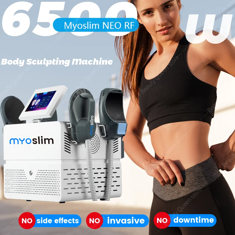 Newest Myoslim Neo RF EMS Body Sculpting Butt Lift EMS Machine 6500W HI-EMT Muscle Stimulator Body Shaping Massage Equipment