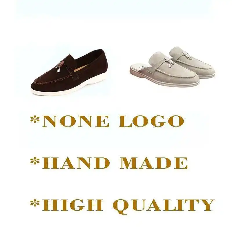 No logo Top Quality Designer Suede Men's Loafers 2025 Summer Men Flat shoes Moccasins Casual sneaker
