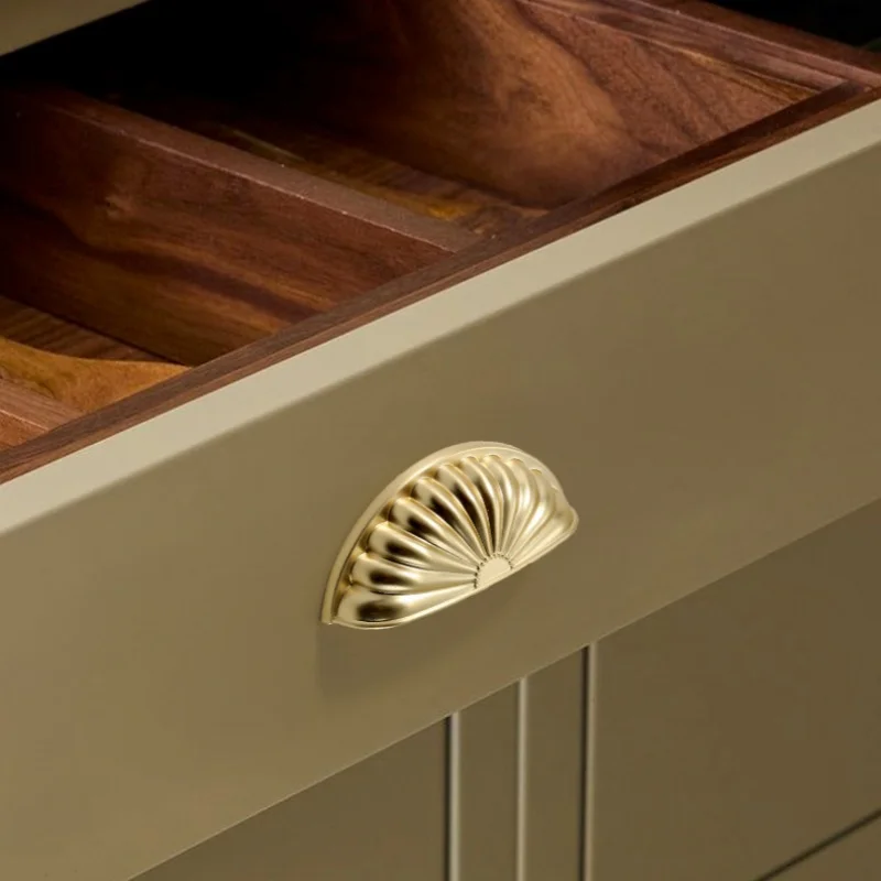 Nordic Kitchen Cabinet Knobs Gold Brushed Furniture Hardwares Cupboard Wardrobe Closet Drawer Pulls Kitchen Furniture Handles