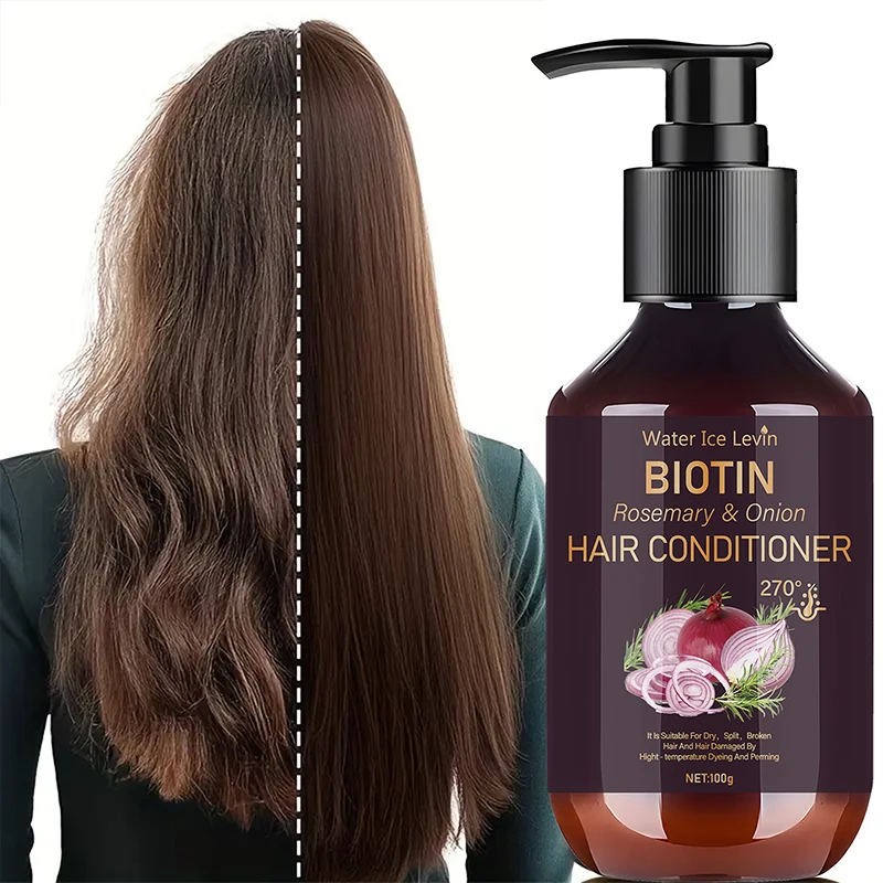 Onion Rosemary Biotin Hair Conditioner & Shampoo,Gentle Moisturizing Cleaning,Fluffy Smooth Hair Care,Scalp Treatments Products