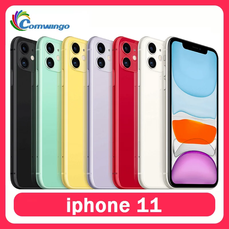 Original Apple iPhone 11 6.1 inch A13 Bionic 4GB RAM 64GB/128GB/256GB ROM NFC 4G LTE iOS Mobile Phone iphone 11 Used phone