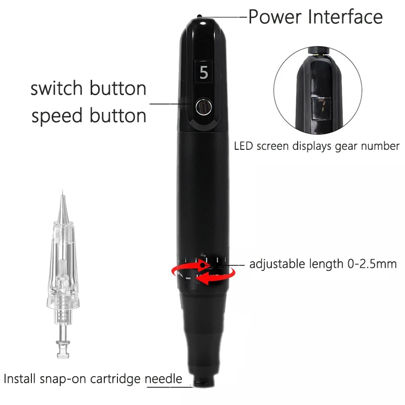 PMU Tattoo Machine Set Permanent Makeup Eyebrow Lip Universal Body Art Supplies Suitable For Beginners Microblading Equipment