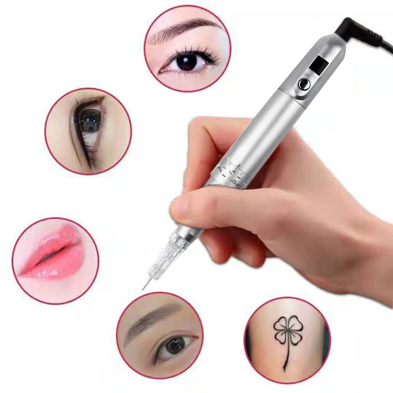 PMU Tattoo Machine Set Permanent Makeup Eyebrow Lip Universal Body Art Supplies Suitable For Beginners Microblading Equipment