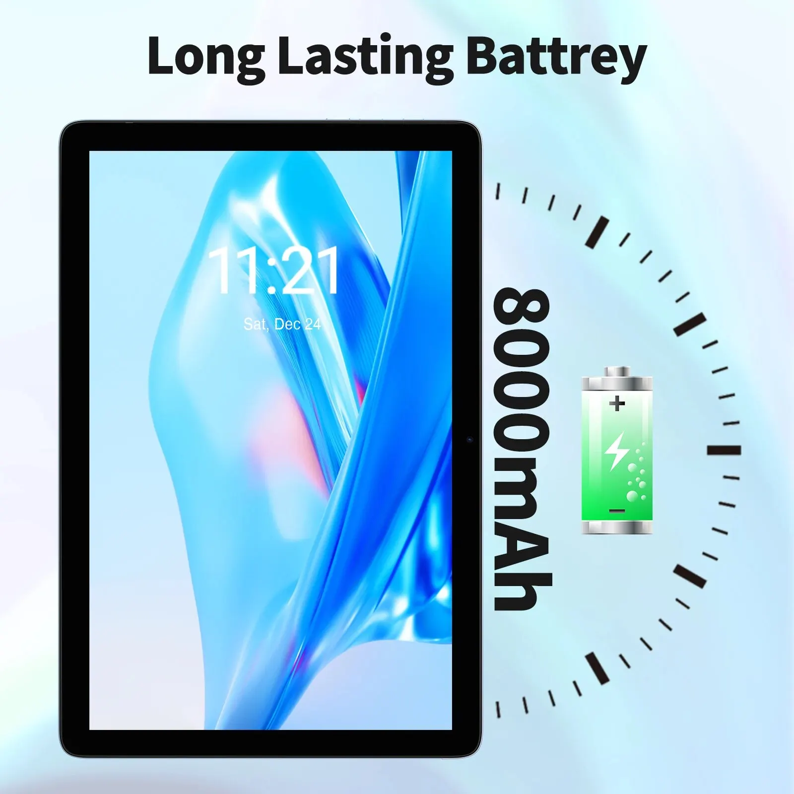 PRITOM TAB11 Android 14 Tablet, 10 Inch, Octa-Core, 5G WiFi6, 128GB, 8000mAh, HD IPS Display, Dual Camera, Bluetooth, FM, TYPE C