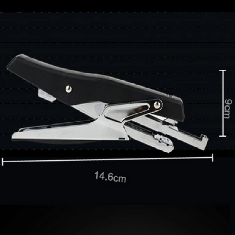 Plier Stapler Manual Metal Hand Stapler with Staples Stapling 20 Sheets Office School Low Force for Business Commercial