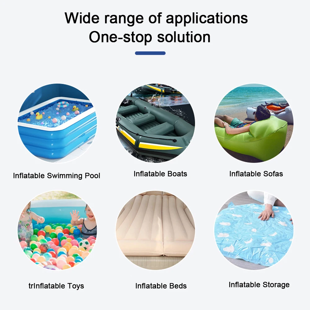 Portable Air Pump Quick-Fill Air Mattress Pump Inflator/Deflator Pumps for Inflatables Air Mattress Bed Couch Swim Ring