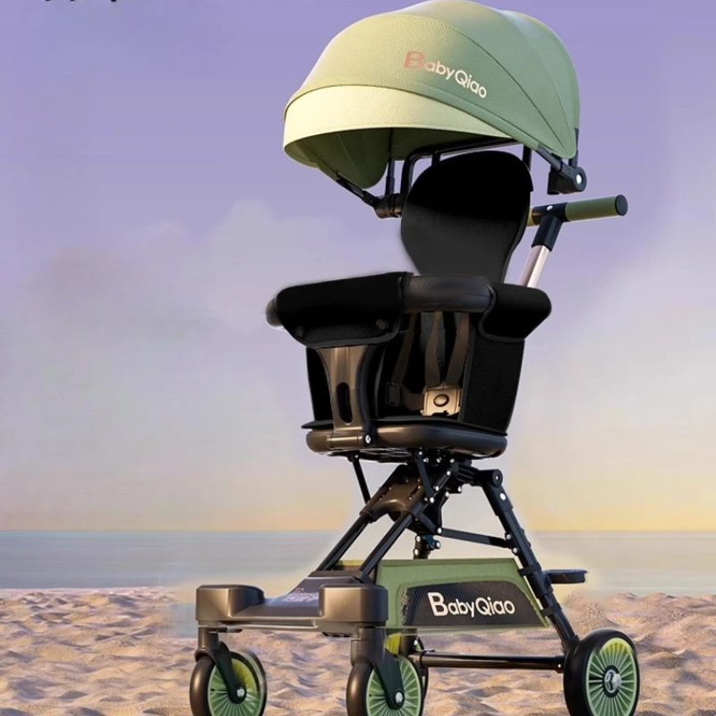 Portable Stroller Lightweight Travel Pushchair Multipurpose Adjustable Compact Stroller Ultra-Light Folding Children Strollers