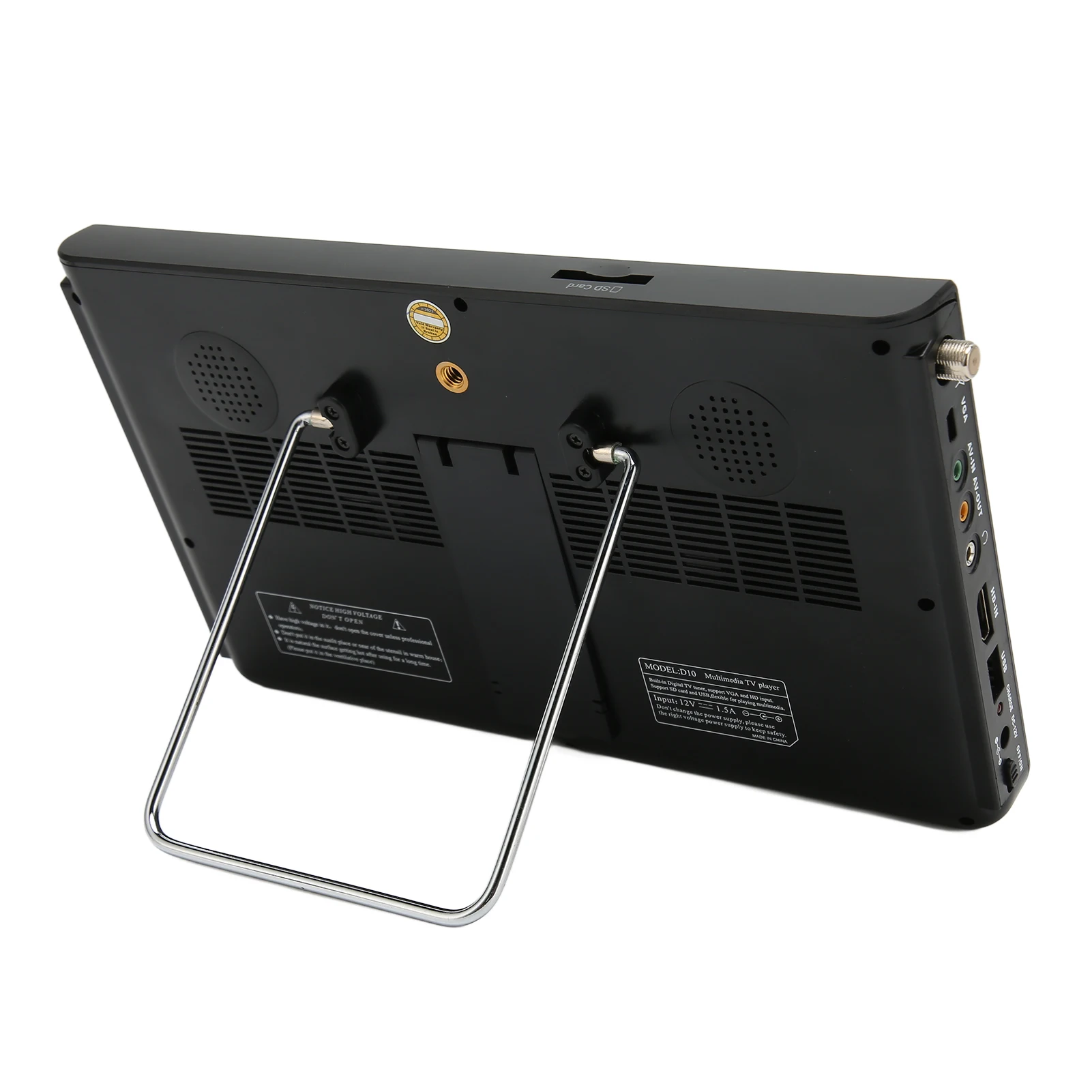 Portable TV 10 Inch High Sensitivity Tuner Rechargeable ATSC Digital TV for Car Outdoor Portable TV Rechargeable ATSC Digital TV