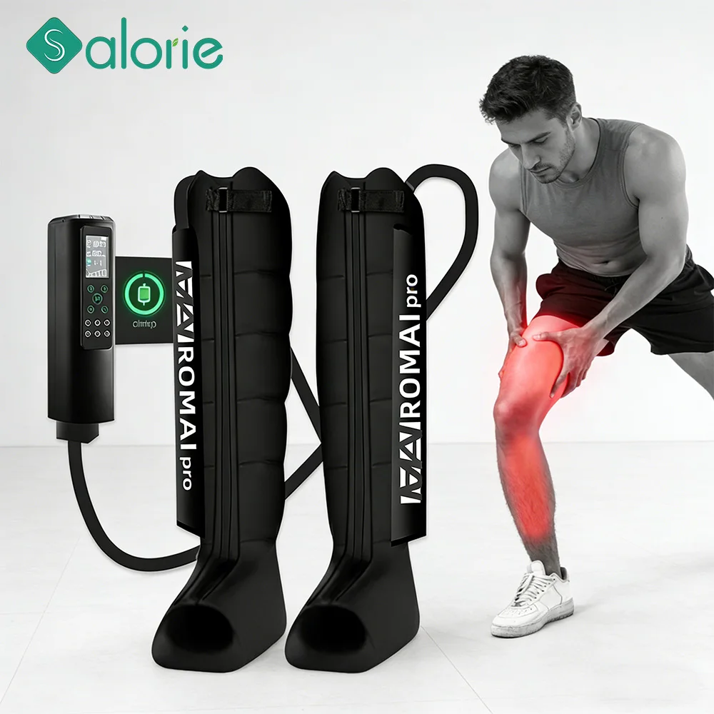 Rechargeable Air Compression Massage Leg Massager Pneumatic Boots 6 Airbags Leg Lymphatic Drainage Press Pump Massage Apparatus