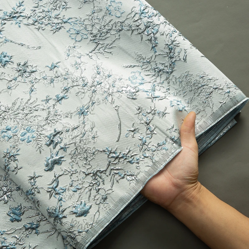 SJD LACE African Brocade Jacquard Lace Fabrics 5Yards 2024 High Quality French Gilded Lace For Women Wedding Party Dresses A3464