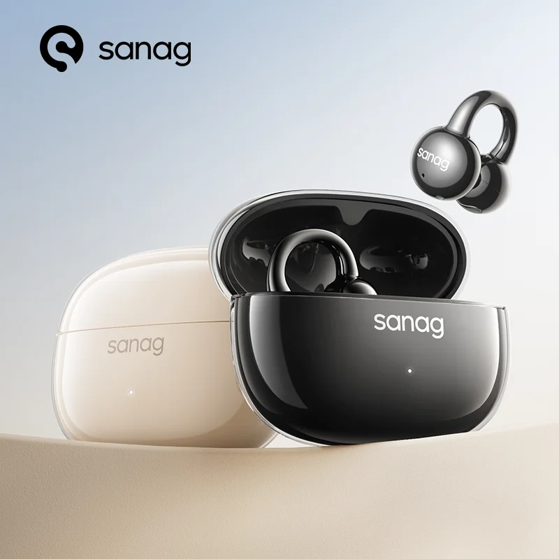 Sanag Z60S Ear Clip on OWS Earphones HiFi Sound Open Ear Earbud Audífonos Bluetooth Wireless Headphones Flash-sale Headsed