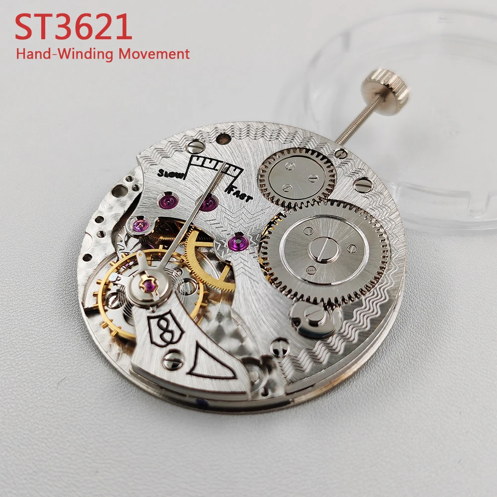 Seagull ST3621 Hand Winding Mechanical Movement Small Second Hand at 6 O'clock Position 17 Jewels Mechanism 6498 ST3621 Replace