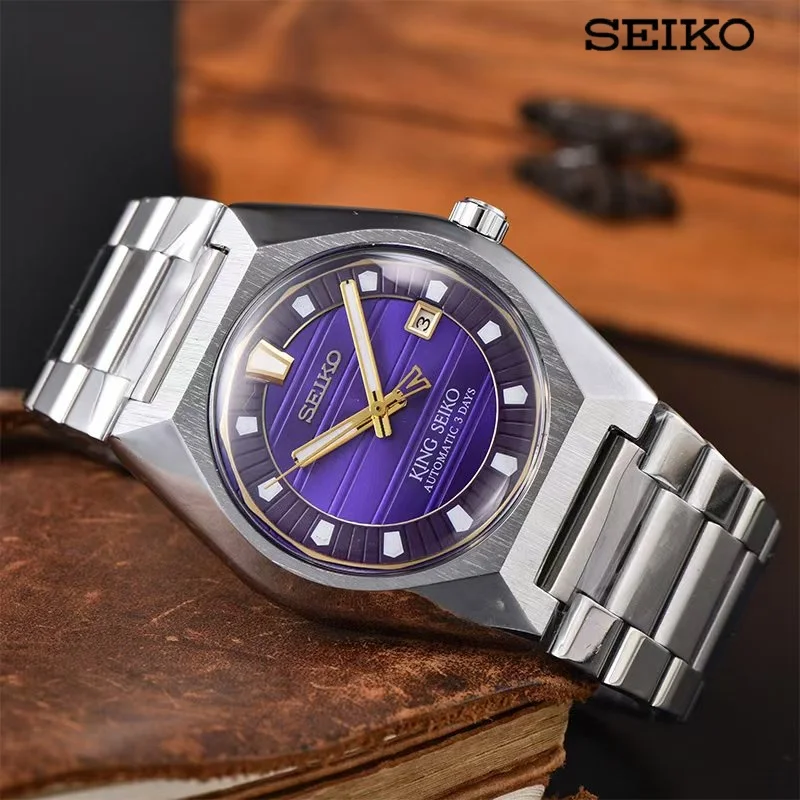 Seiko Business Men's Watch Fully Automatic Mechanical Women's Fashion Watch Calendar Night Light Waterproof Watch